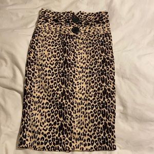 Cheetah pencil skirt